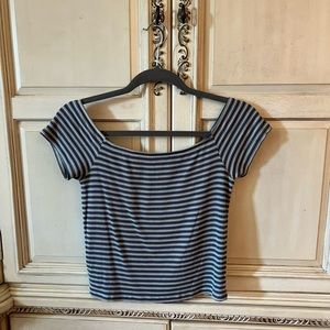 off the shoulder crop top from american eagle